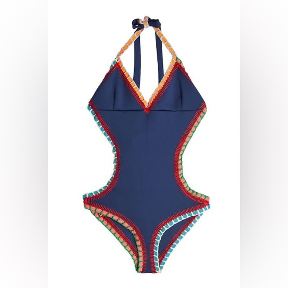 KIINI
Tasmin Mono Maillot Croquet-trimmed Swimsuit - Picture 4 of 10